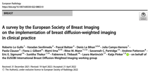European?Radiology：乳腺MR擴散加權(quán)成像價值究竟有多大？